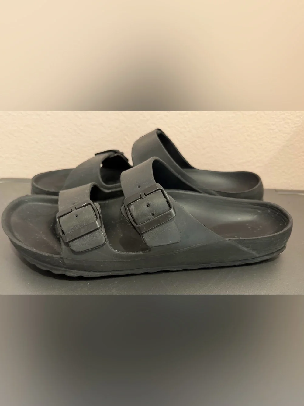 Black Slide Sandals - Lightweight & waterproof
